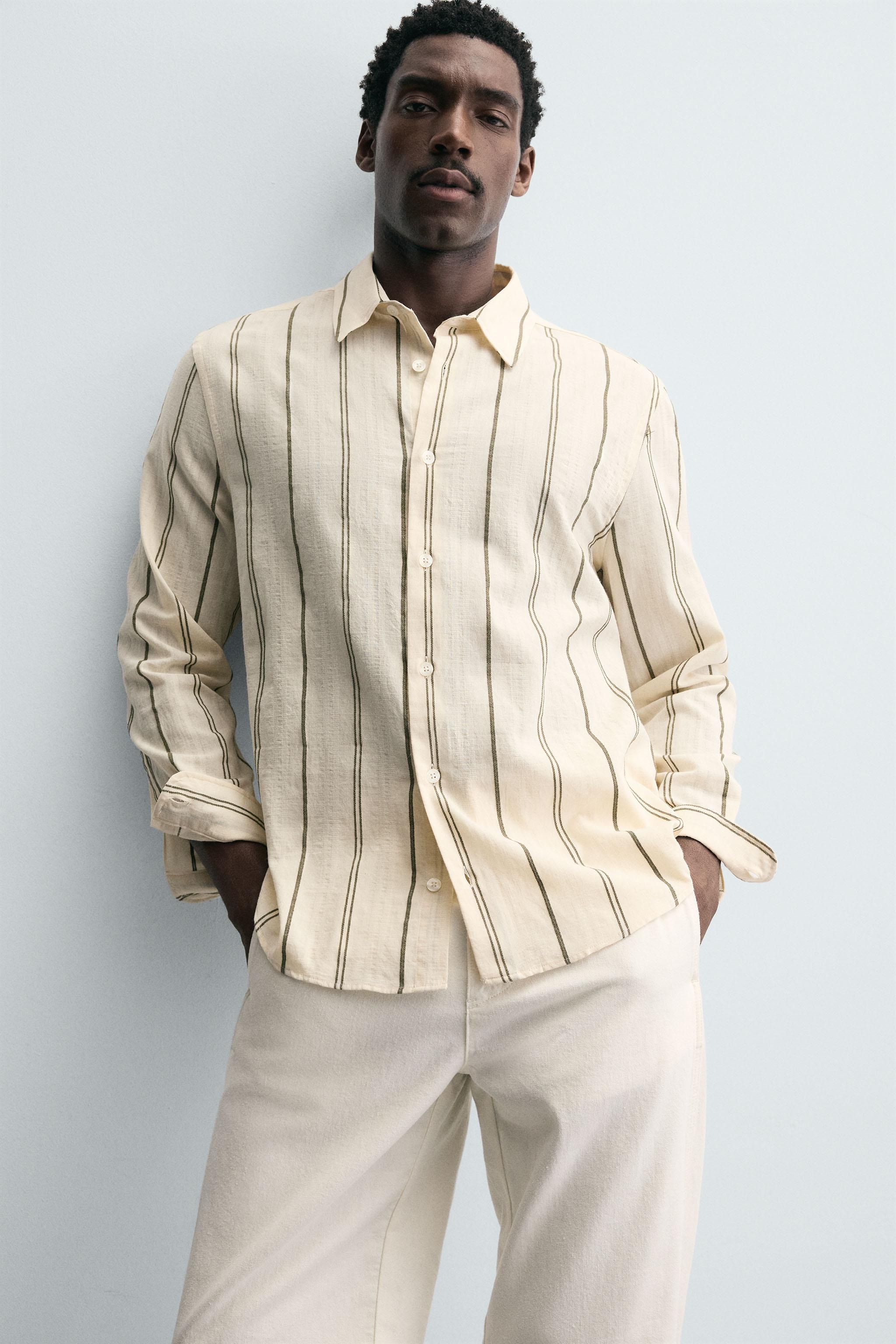STRIPED JACQUARD SHIRT